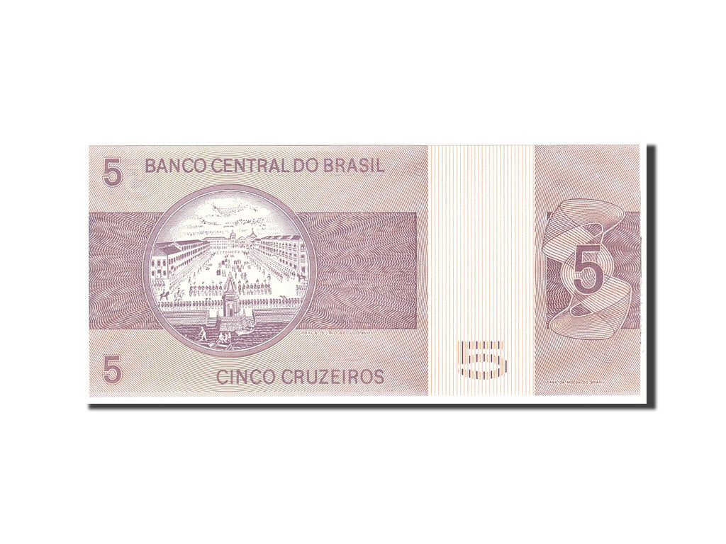 Banknote, Brazil, 5 Cruzeiros, 1970, Undated, KM:192b, UNC(65-70)