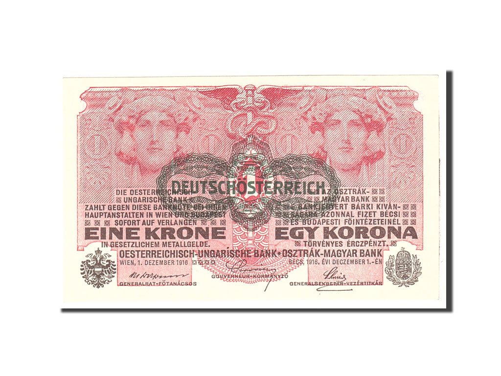 Austria, 1 Krone, 1916, 1916-12-01, KM:20, UNC(65-70)