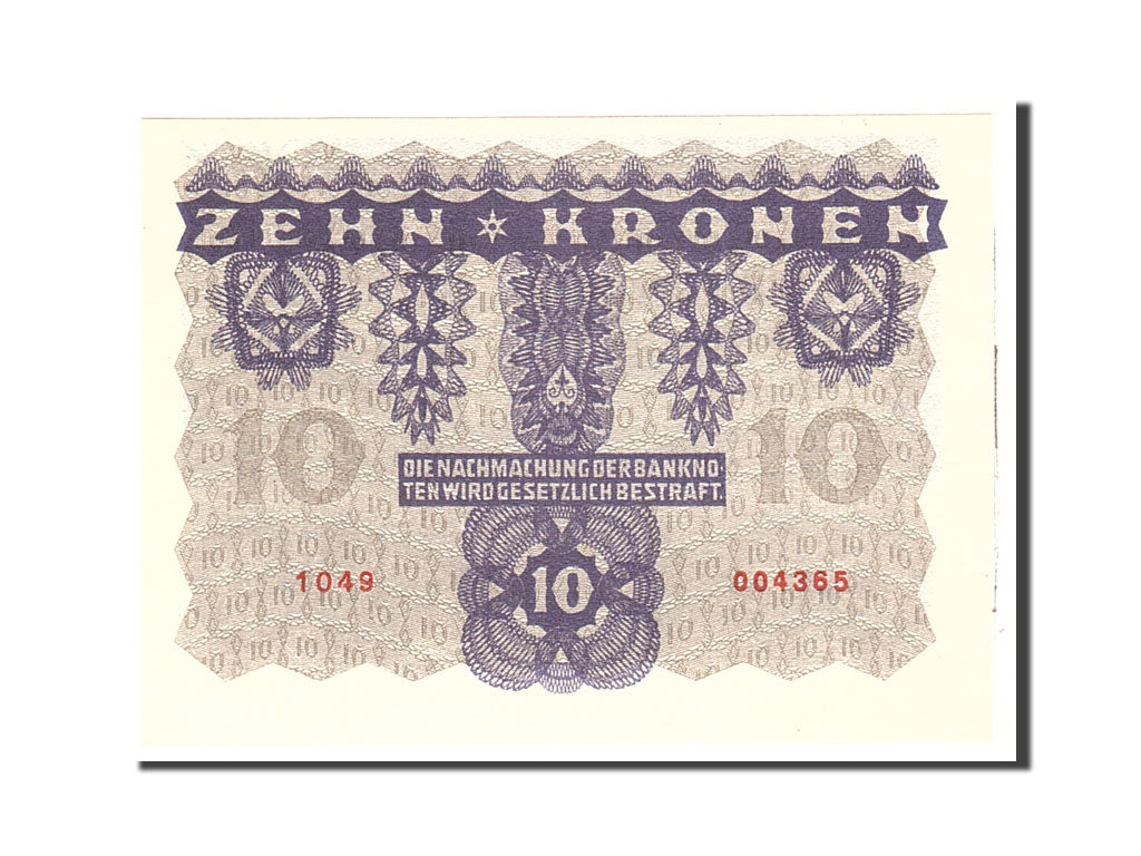 Banknote, Austria, 10 Kronen, 1922, 1969-01-02, KM:75, UNC(65-70)