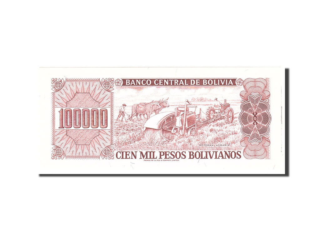 Banknote, Bolivia, 100,000 Pesos Bolivianos, 1984, 1984-06-05, KM:171a