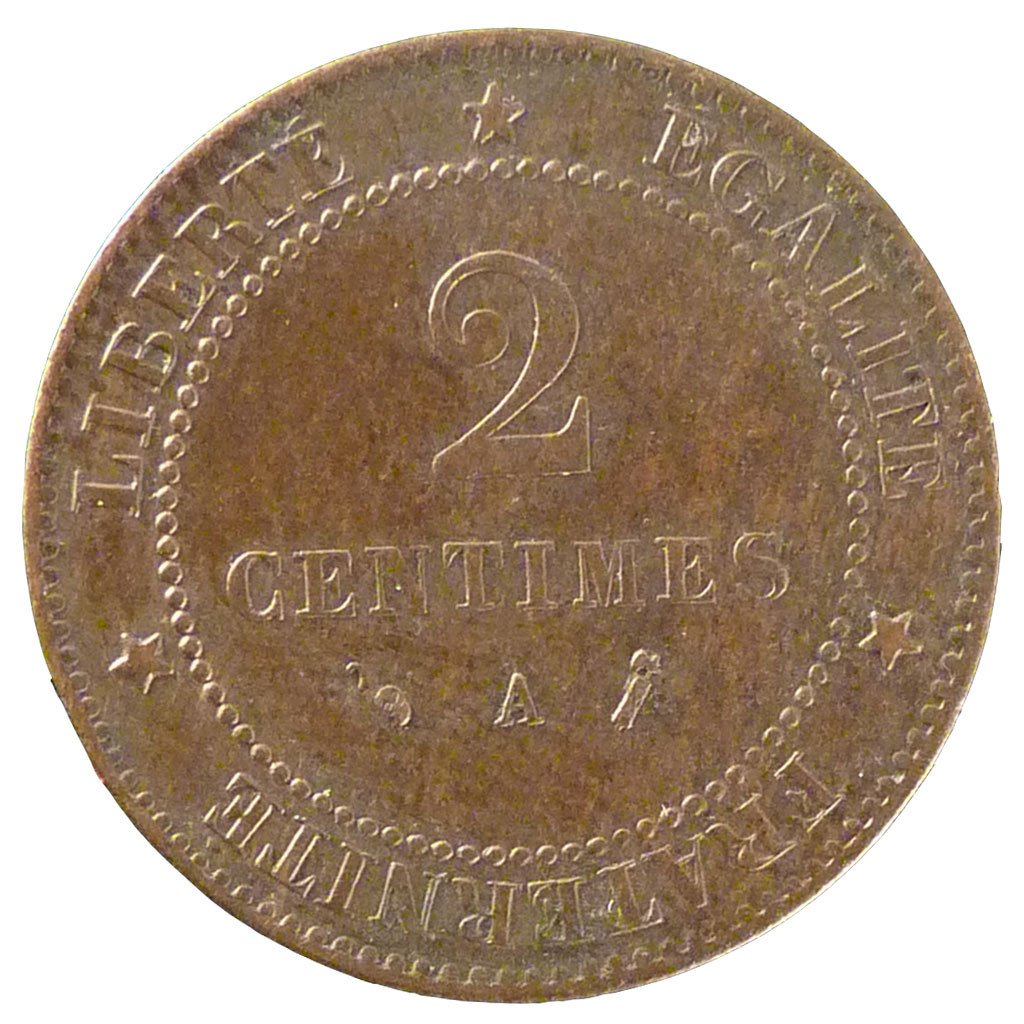 III ème République, 2 Centimes Cérès
