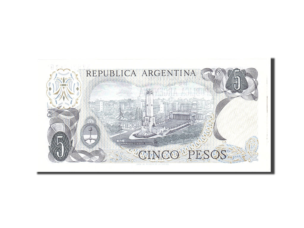 Banknote, Argentina, 5 Pesos, 1974, Undated, KM:294, UNC(65-70)