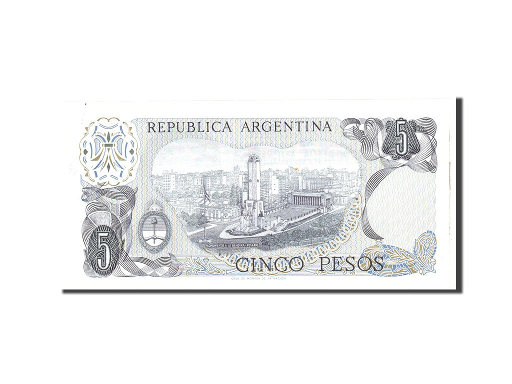 Banknote, Argentina, 5 Pesos, 1974, Undated, KM:294, UNC(65-70)