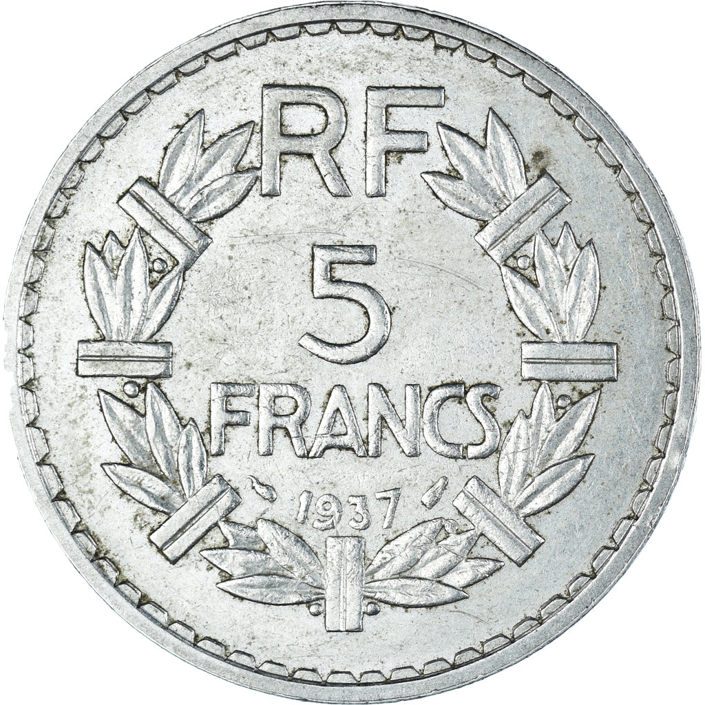 Monnaie, France, Lavrillier, 5 Francs, 1937, Paris, TTB, Nickel, KM:888
