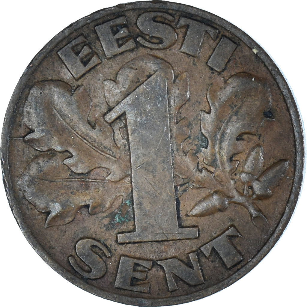 Monnaie, Estonie, Sent, 1929, TTB, Bronze, KM:10