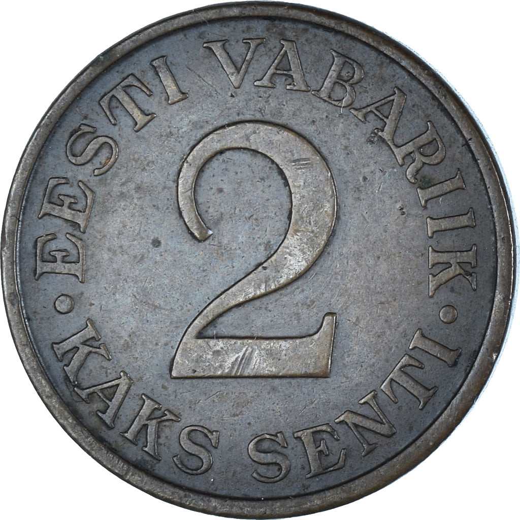 Coin, Estonia, 2 Senti, 1934, EF(40-45), Bronze, KM:15