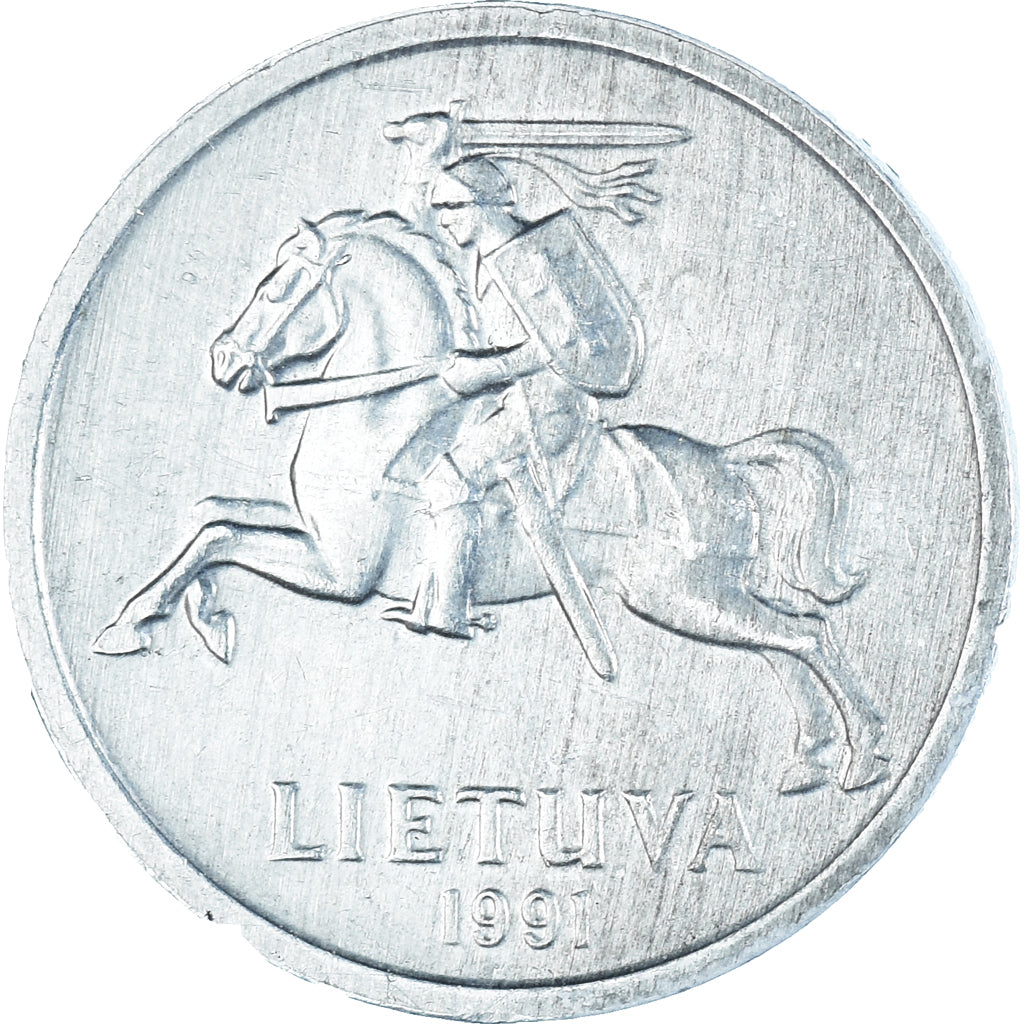Monnaie, Lituanie, Centas, 1991, TTB+, Aluminium, KM:85