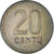 Moneda, Lituania, 20 Centu, 1991, MBC, Bronce, KM:89