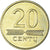 Moneta, Litwa, 20 Centu, 1998, AU(55-58), Mosiądz niklowy, KM:107