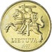 Moneta, Lituania, 50 Centu, 1997, BB+, Nichel-ottone, KM:108