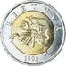 Coin, Lithuania, 5 Litai, 1998, AU(55-58), Bi-Metallic, KM:113