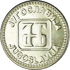 Coin, Yugoslavia, 10 Dinara, 1992, AU(55-58), Copper-Nickel-Zinc, KM:152