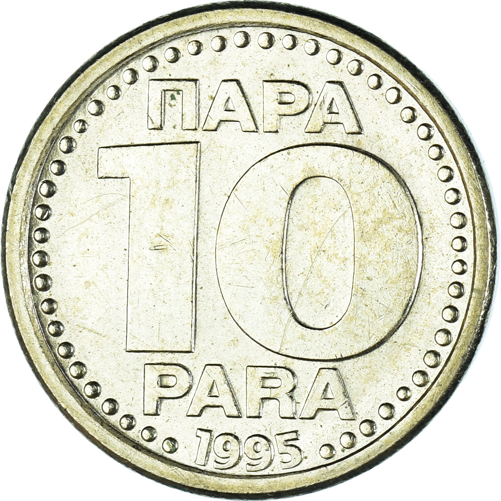 Coin, Yugoslavia, 10 Para, 1995, MS(60-62), Brass, KM:162.2