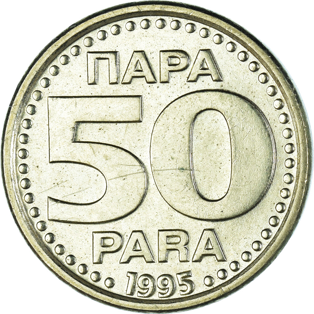 Coin, Yugoslavia, 50 Para, 1995, MS(60-62), Brass, KM:163a
