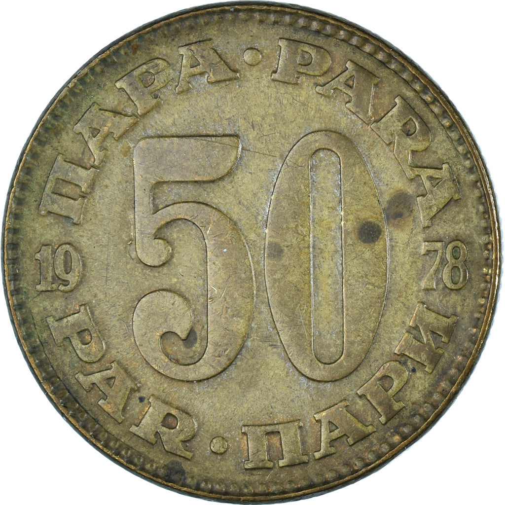 Münze, Jugoslawien, 50 Para, 1978, S+, Messing, KM:46.1