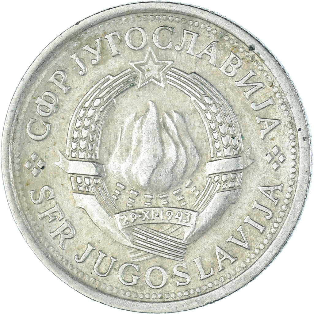 Moneta, Iugoslavia, Dinar, 1981, MB+, Rame-nichel-zinco, KM:59