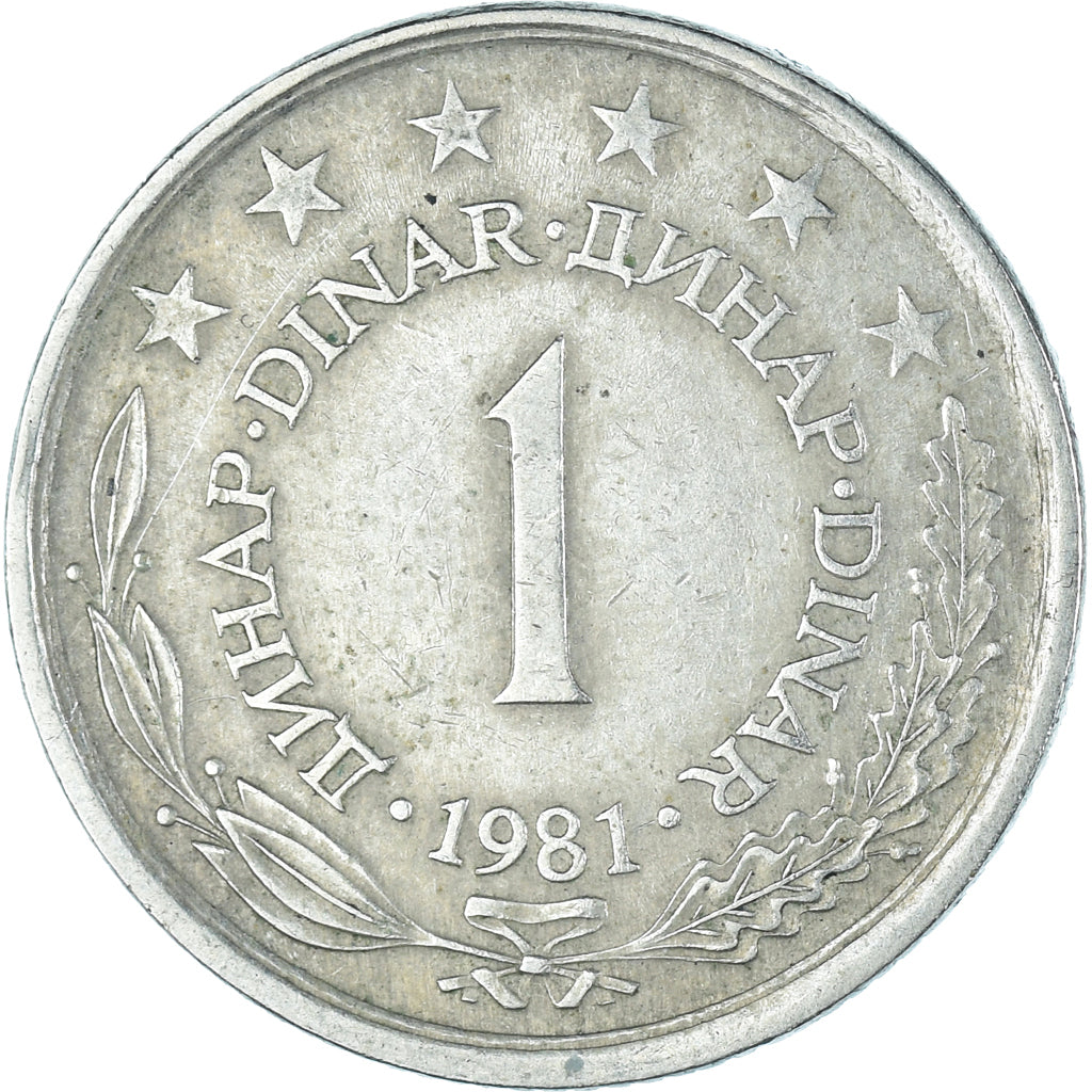 Moneta, Iugoslavia, Dinar, 1981, MB+, Rame-nichel-zinco, KM:59