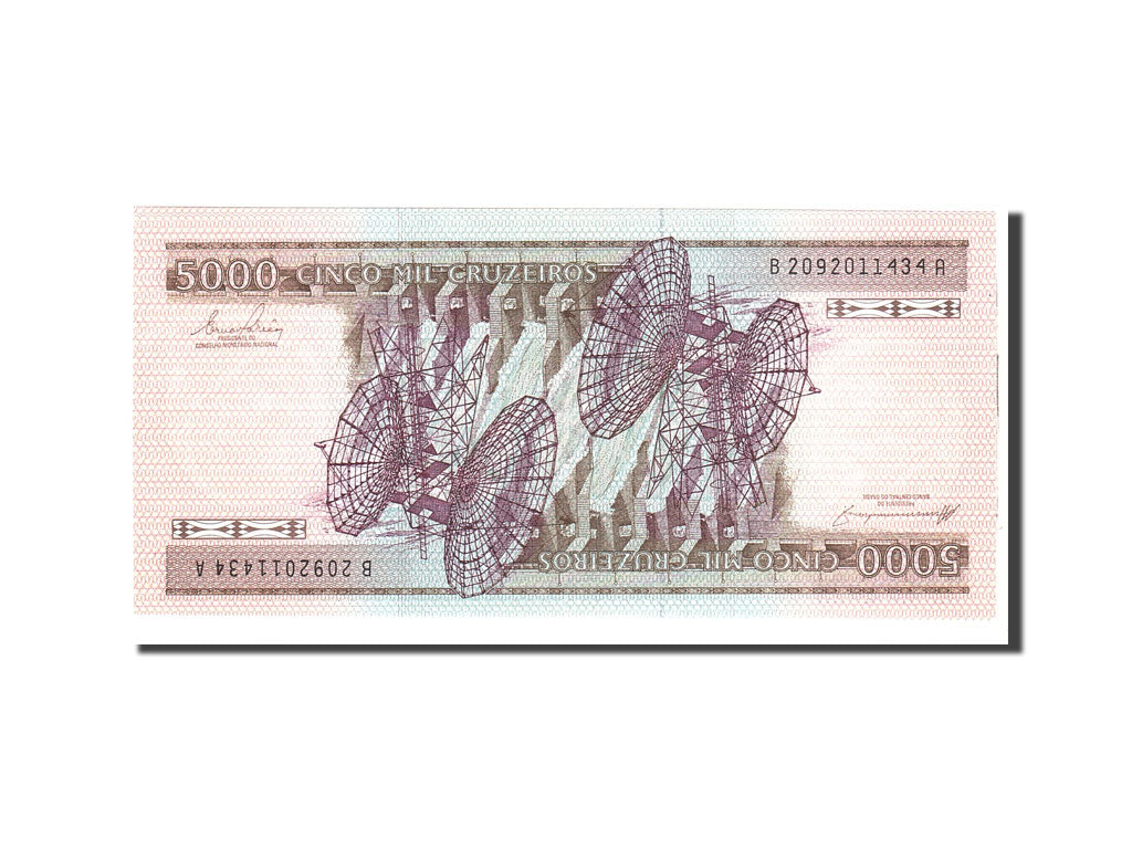 Banknote, Brazil, 5000 Cruzeiros, 1981, Undated, KM:202c, UNC(65-70)