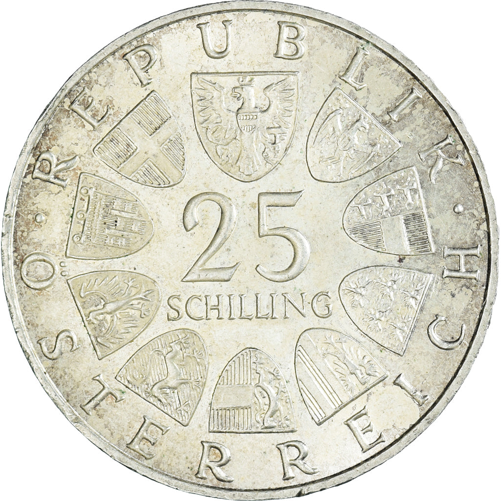 Münze, Österreich, 25 Schilling, 1965, SS, Silber, KM:2897