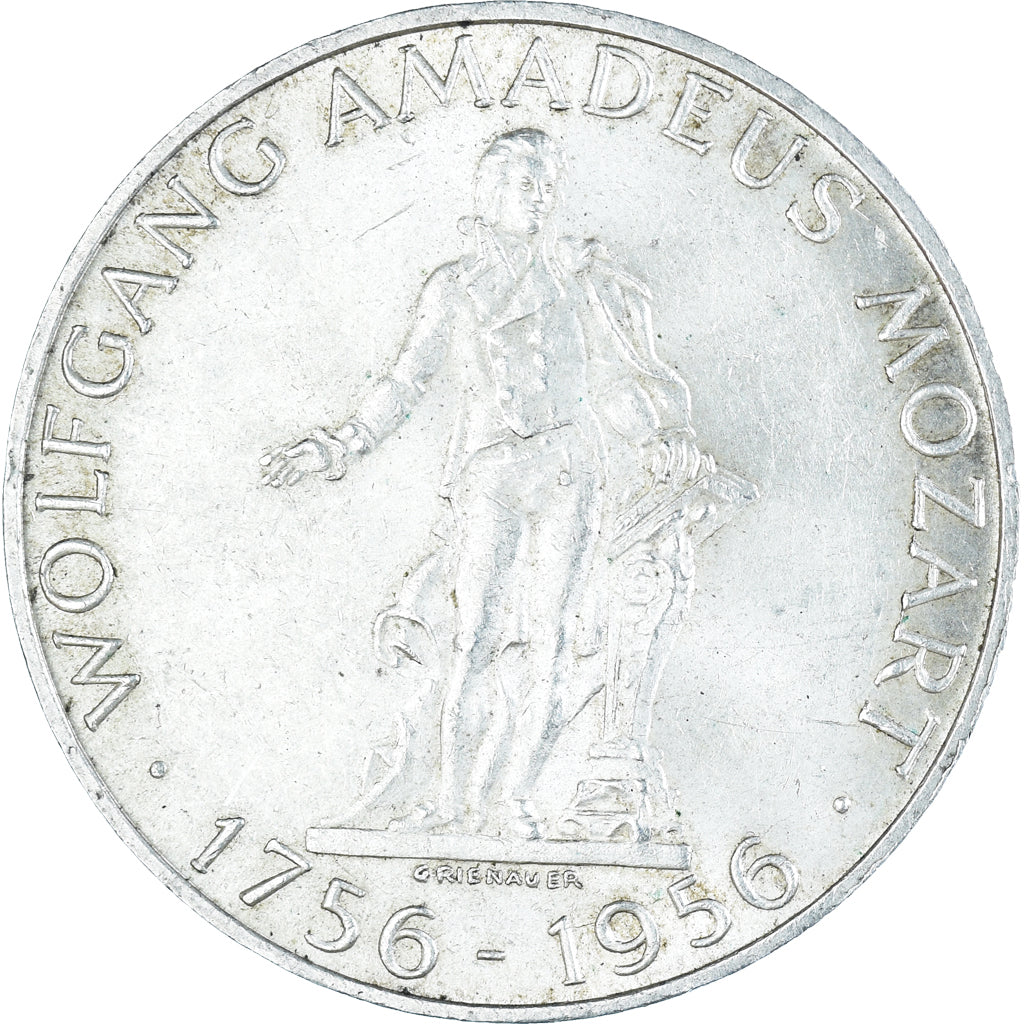 Coin, Austria, 25 Schilling, 1956, AU(50-53), Silver, KM:2881