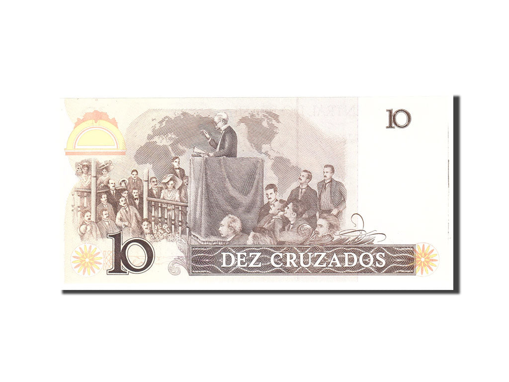 Banknote, Brazil, 10 Cruzados, 1986, Undated, KM:209b, UNC(65-70)