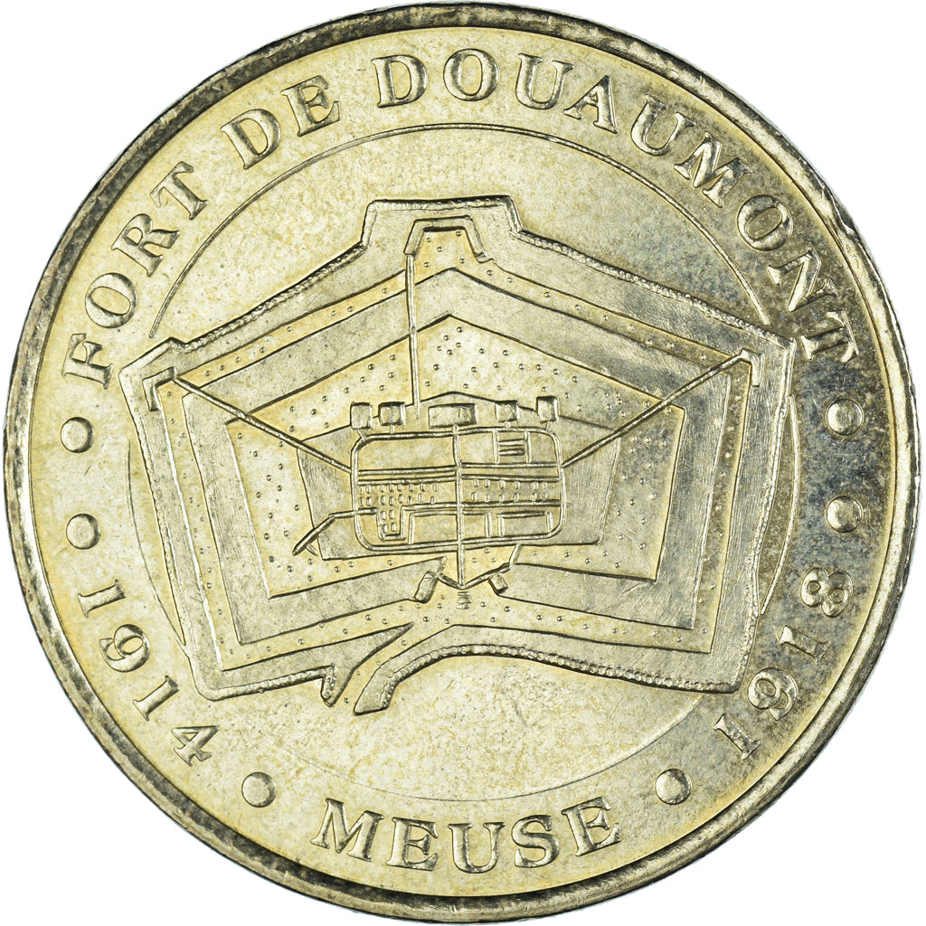 France, Token, Touristic token, Douaumont - Fort, 2007, MDP, AU(50-53)