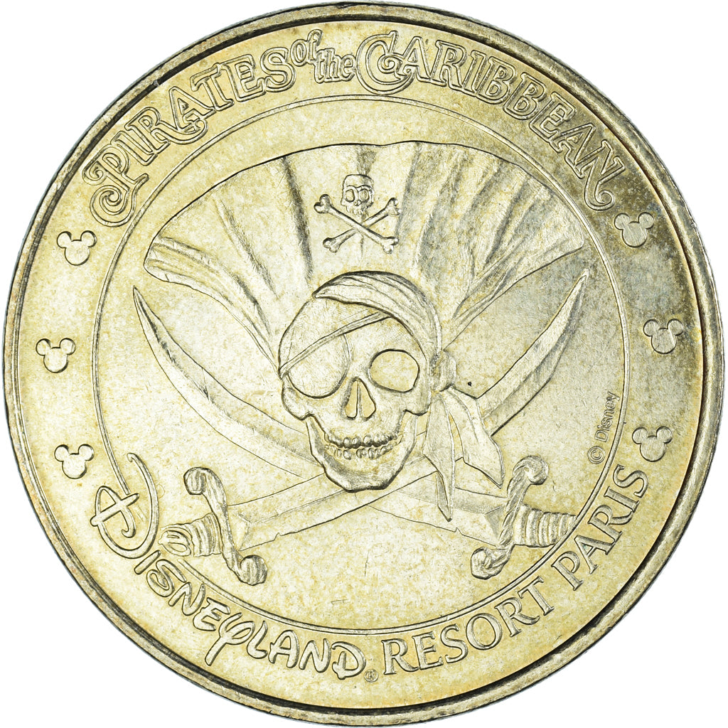 Francia, zeton, Jetón turístico, 77/ Disneyland - Pirates des Caraïbes, 2007