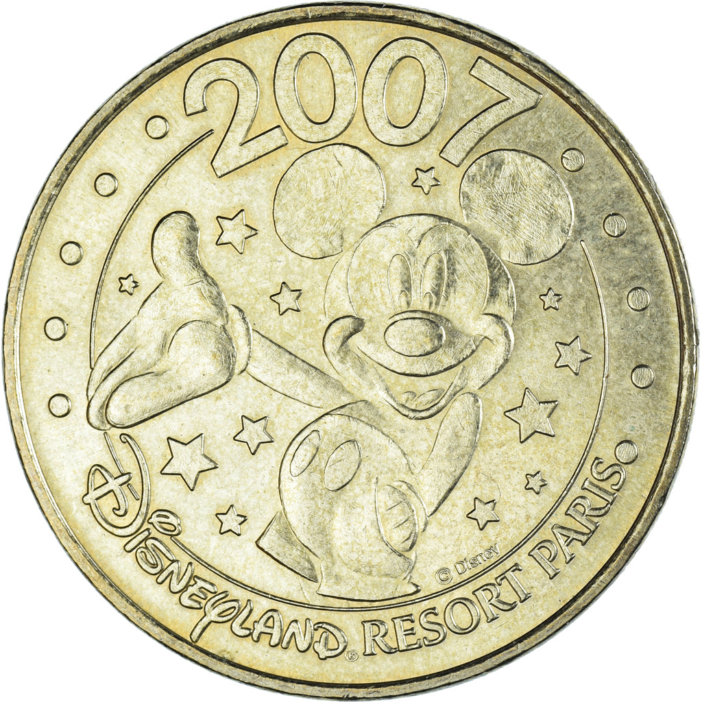 Frankreich, betaalpenning, Touristic token, Disneyland - n°11 - Walt Disney