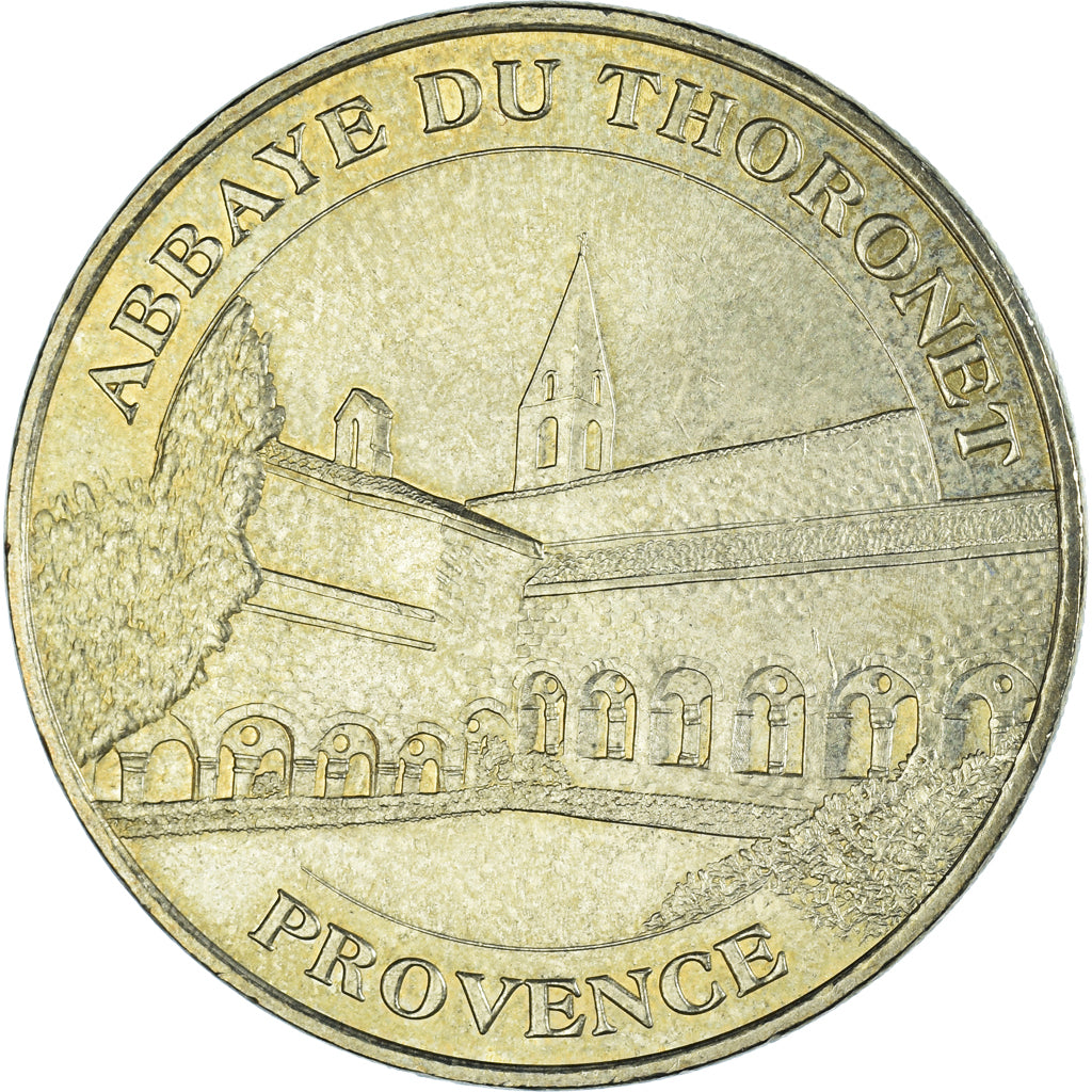 Francia, zeton, Jetón turístico, Le Thoronet - Abbaye, Arts & Culture, 2006