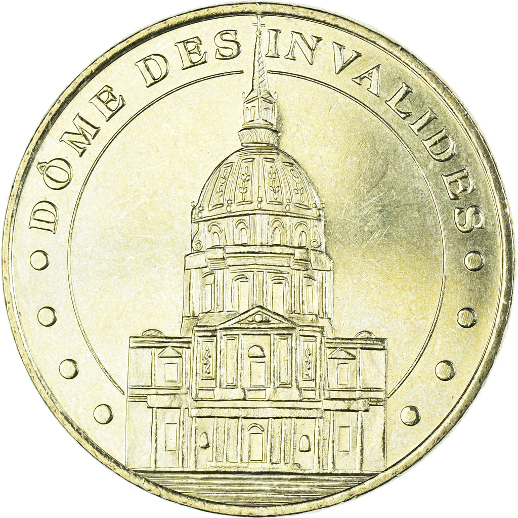 Francia, zeton, Paris - Dôme des Invalides n°2, 2018, Monnaie De Paris, MBC+