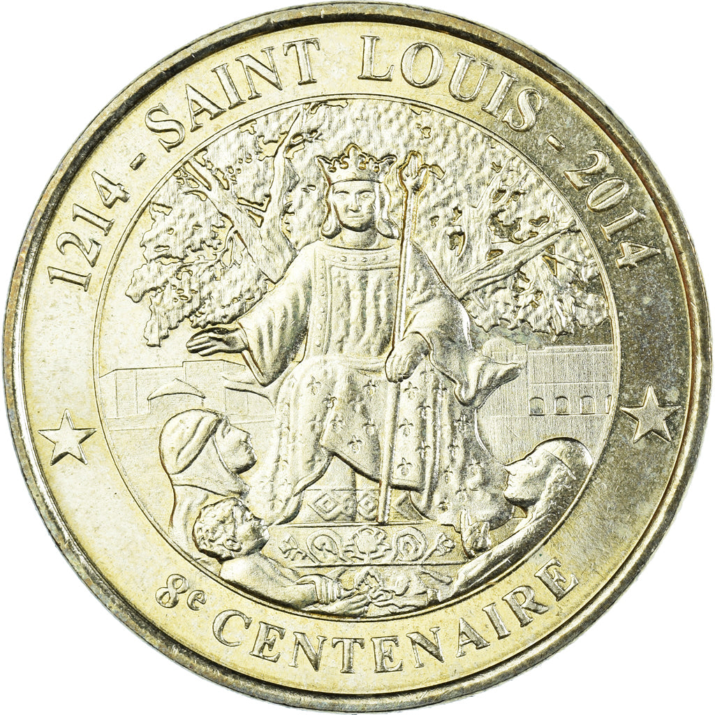 France, Jeton, Jeton Touristique, 8ème centenaire de Saint Louis 1214-2014
