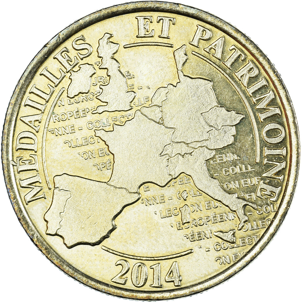 France, Jeton, Jeton Touristique, 8ème centenaire de Saint Louis 1214-2014