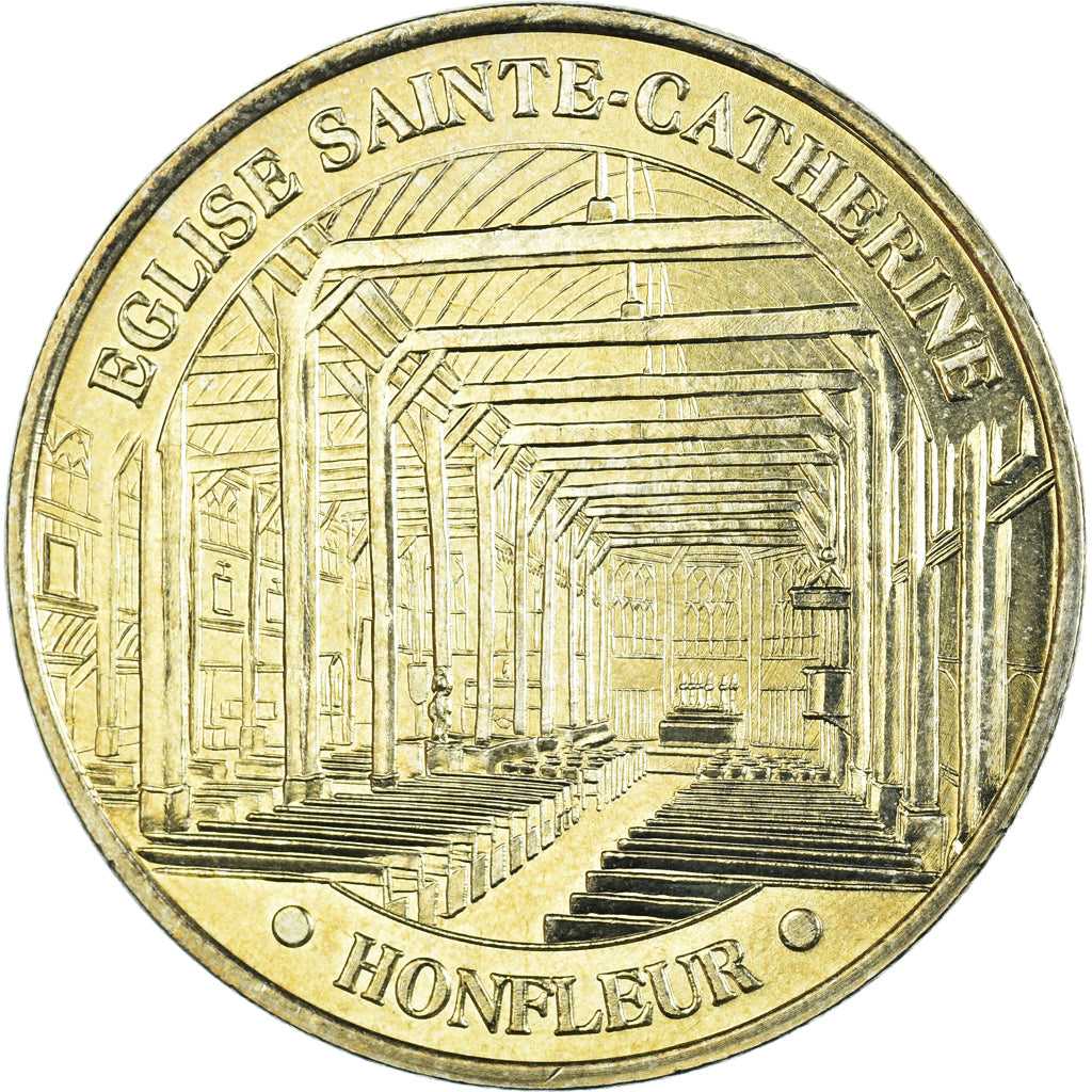 France, Token, Touristic token, 14/ Eglise Sainte-Catherine - Honfleur, 2009