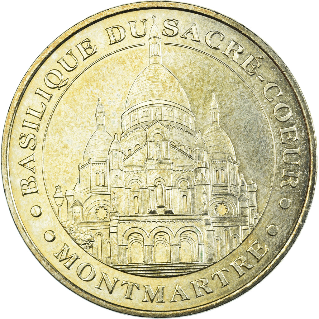 Francia, zeton, Jetón turístico, Paris - Basilique du Sacré Coeur n°5, Arts