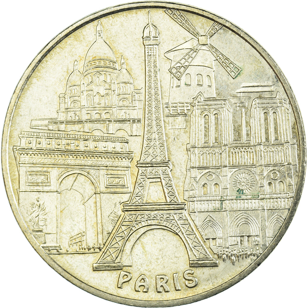 France, Token, Touristic token, Paris - Tour Eiffel n° 3 - les 5 monuments