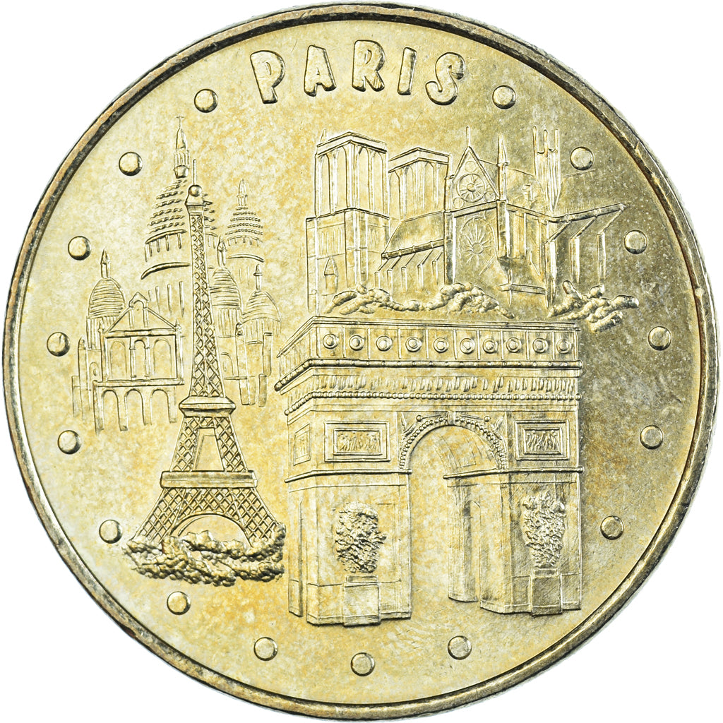 France, Token, Touristic token, Paris - Les 4 monuments, Arts & Culture, 2008