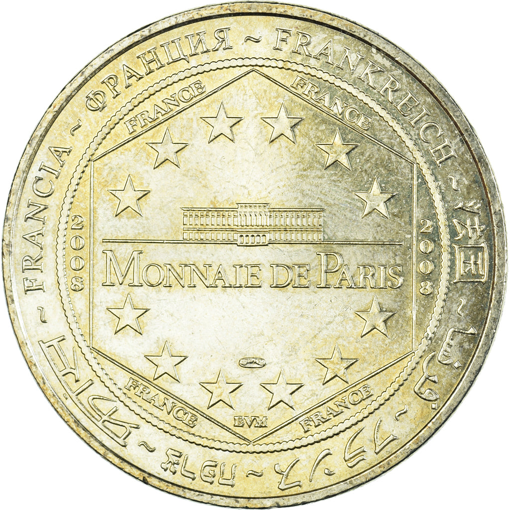 Francia, zeton, Jetón turístico, Paris - La Tour Eiffel, Arts & Culture, 2008