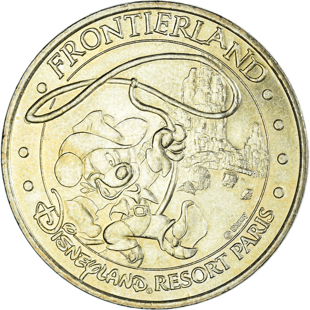 Francia, ficha, Touristic token, Disneyland n° 4 - Frontierland, 2007, Monnaie