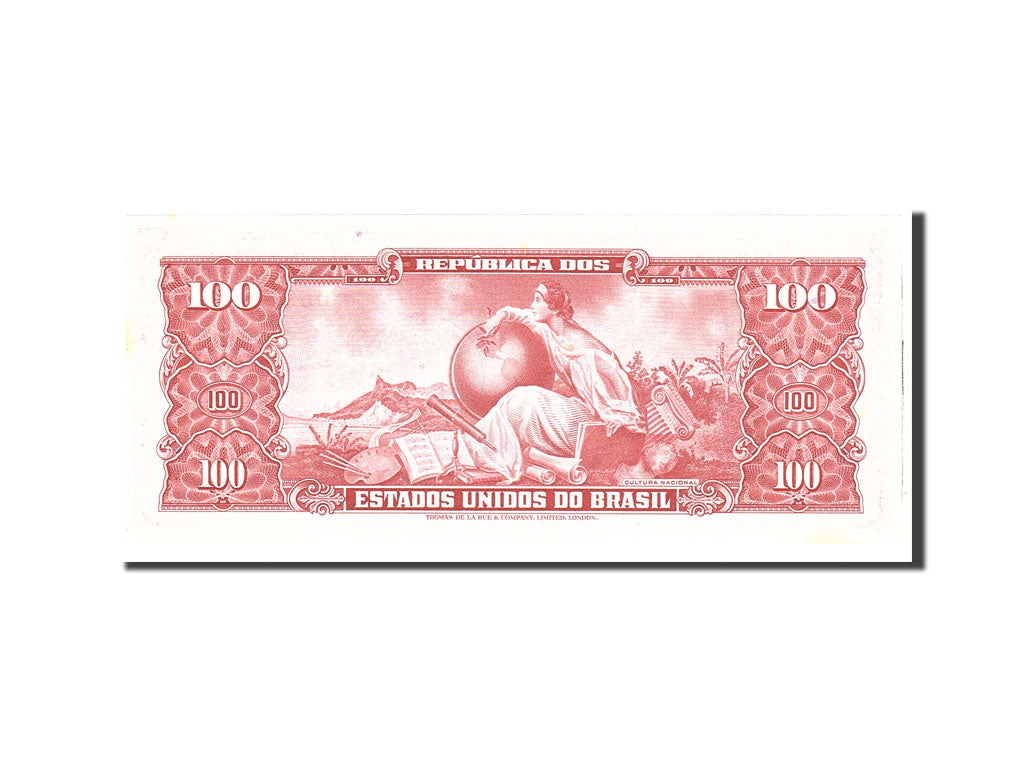 Banconote, Brasile, 10 Centavos on 100 Cruzeiros, 1966, KM:185b, Undated, FDS