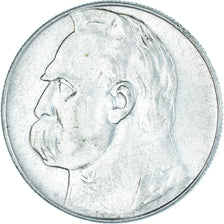 Coin, Poland, 10 Zlotych, 1936, Warsaw, AU(50-53), Silver, KM:29