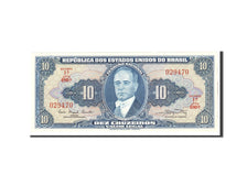 Billet, Brésil, 10 Cruzeiros, 1961, Undated, KM:167a, NEUF