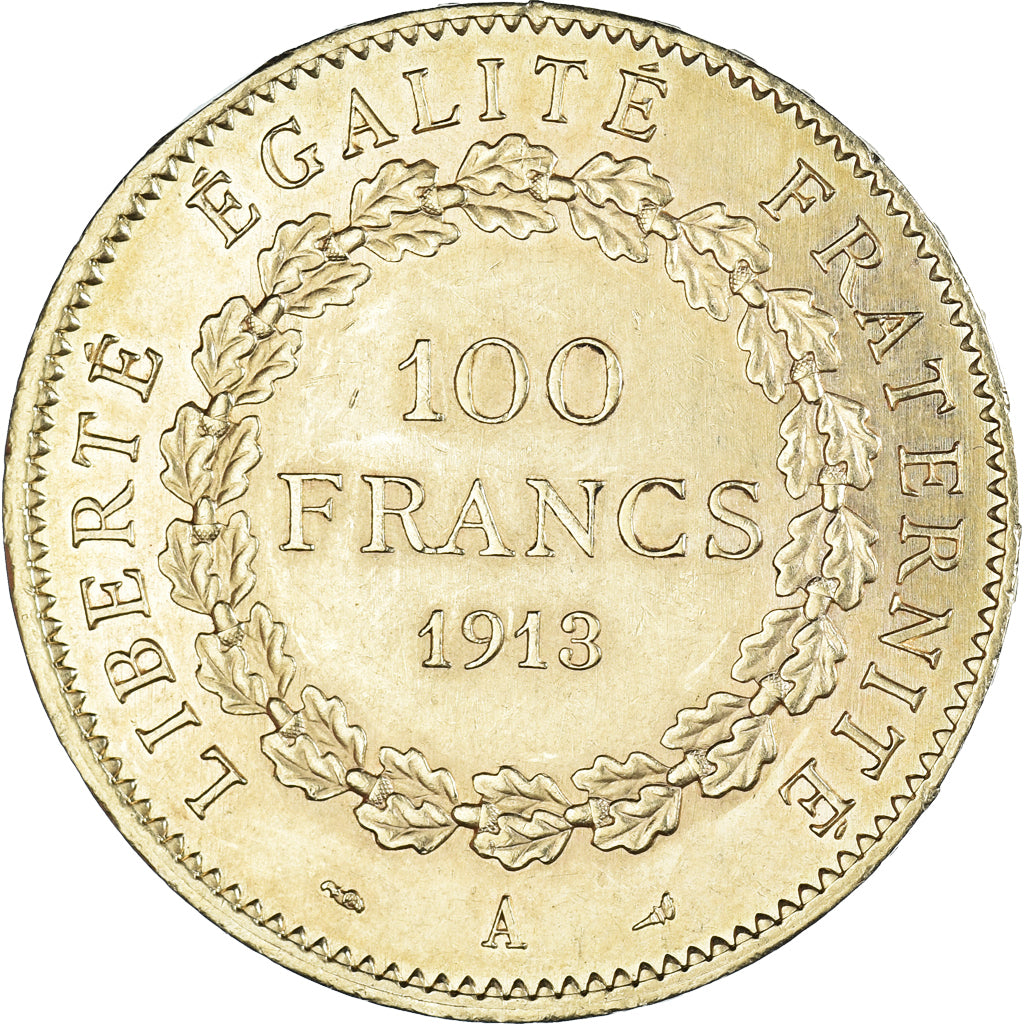 Münze, Frankreich, 100 Francs, 1913, Paris, VZ, Gold, KM:858, Gadoury:1137a