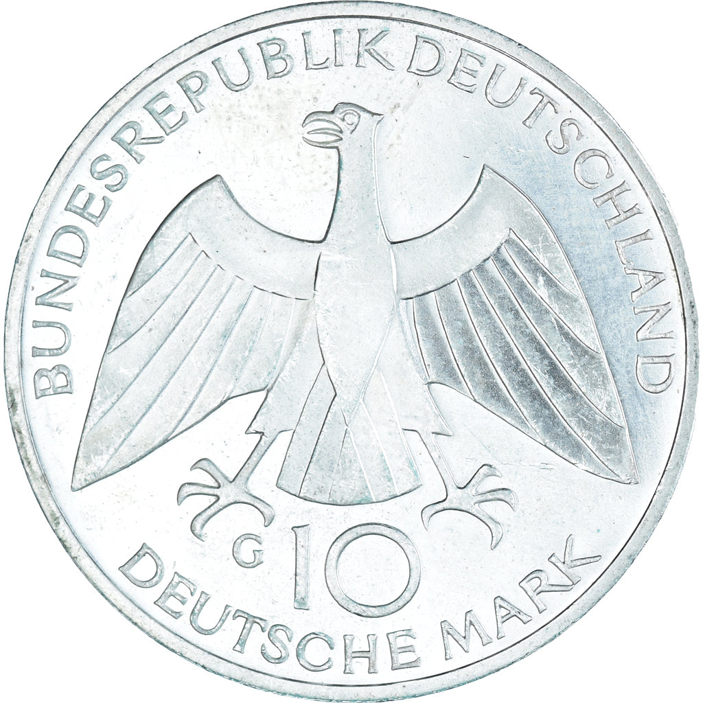 Moneta, GERMANIA - REPUBBLICA FEDERALE, 10 Mark, 1972, Hamburg, SPL, Argento
