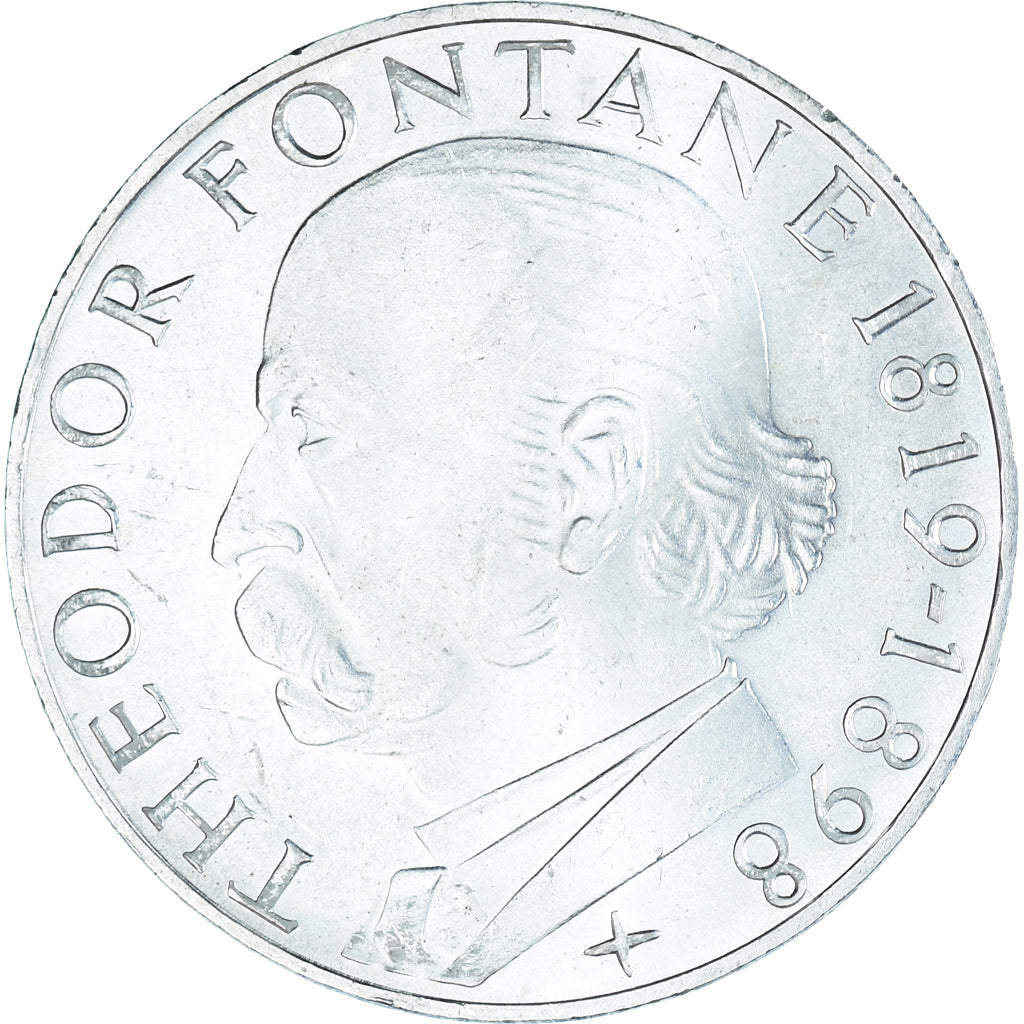 Coin, GERMANY - FEDERAL REPUBLIC, 5 Mark, 1969, Karlsruhe, Germany, AU(55-58)