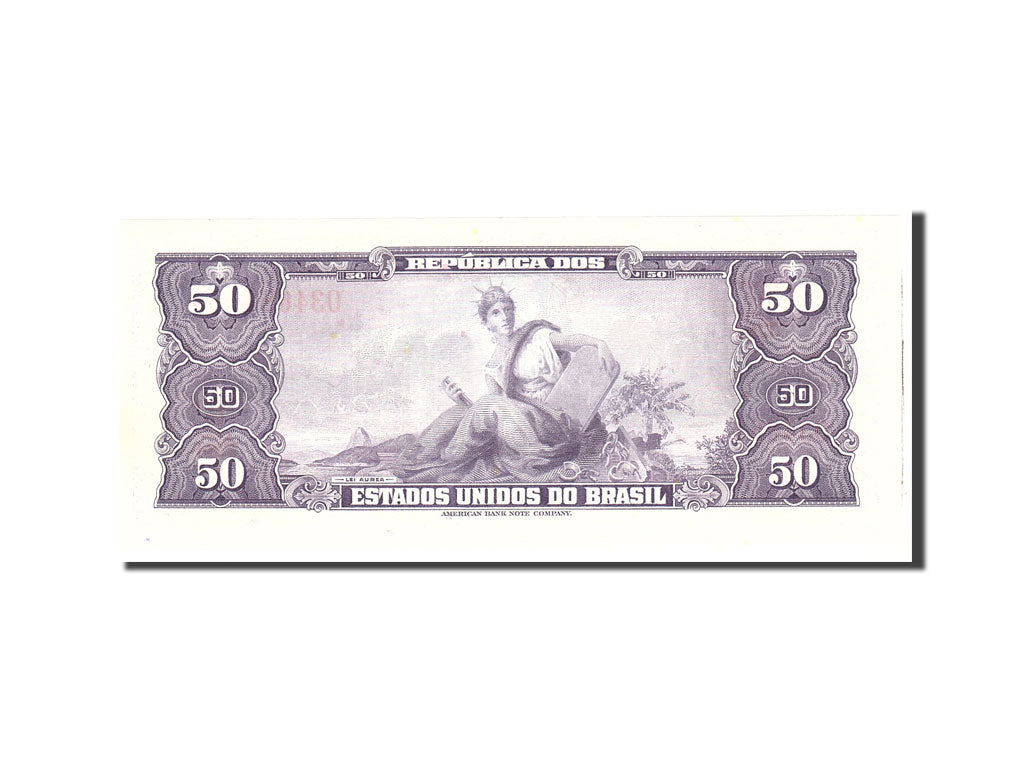 Brazil, 50 Cruzeiros, 1961, Undated, KM:169a, UNC(65-70)