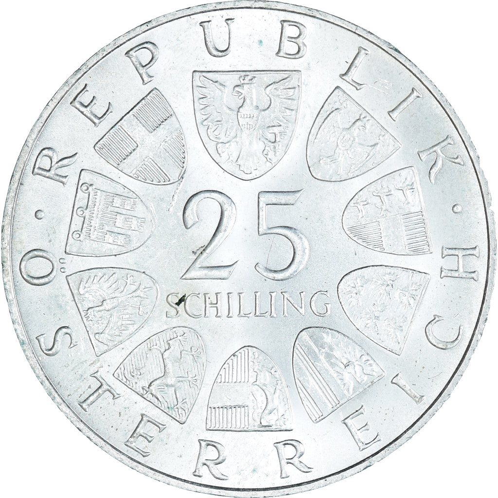 Coin, Austria, 25 Schilling, 1968, Vienne, AU(55-58), Silver, KM:2903