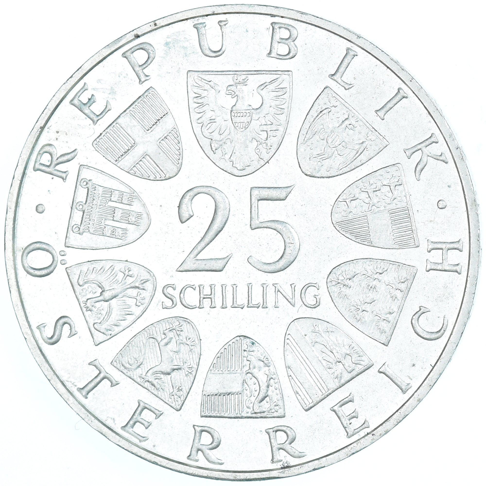 Coin, Austria, 25 Schilling, 1971, MS(60-62), Silver, KM:2910