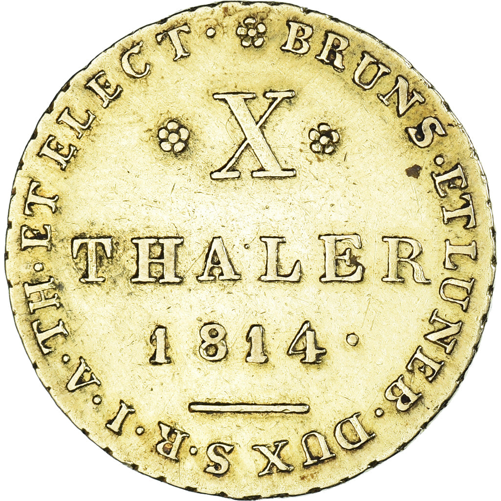 Münze, Deutsch Staaten, HANNOVER, George III, 10 Thaler, 1814, Hannover, SS