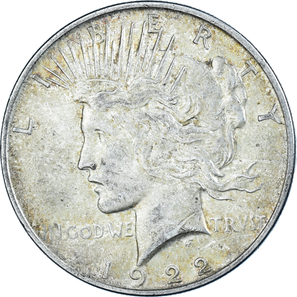 Coin, United States, Peace Dollar, Dollar, 1922, U.S. Mint, Denver, EF(40-45)