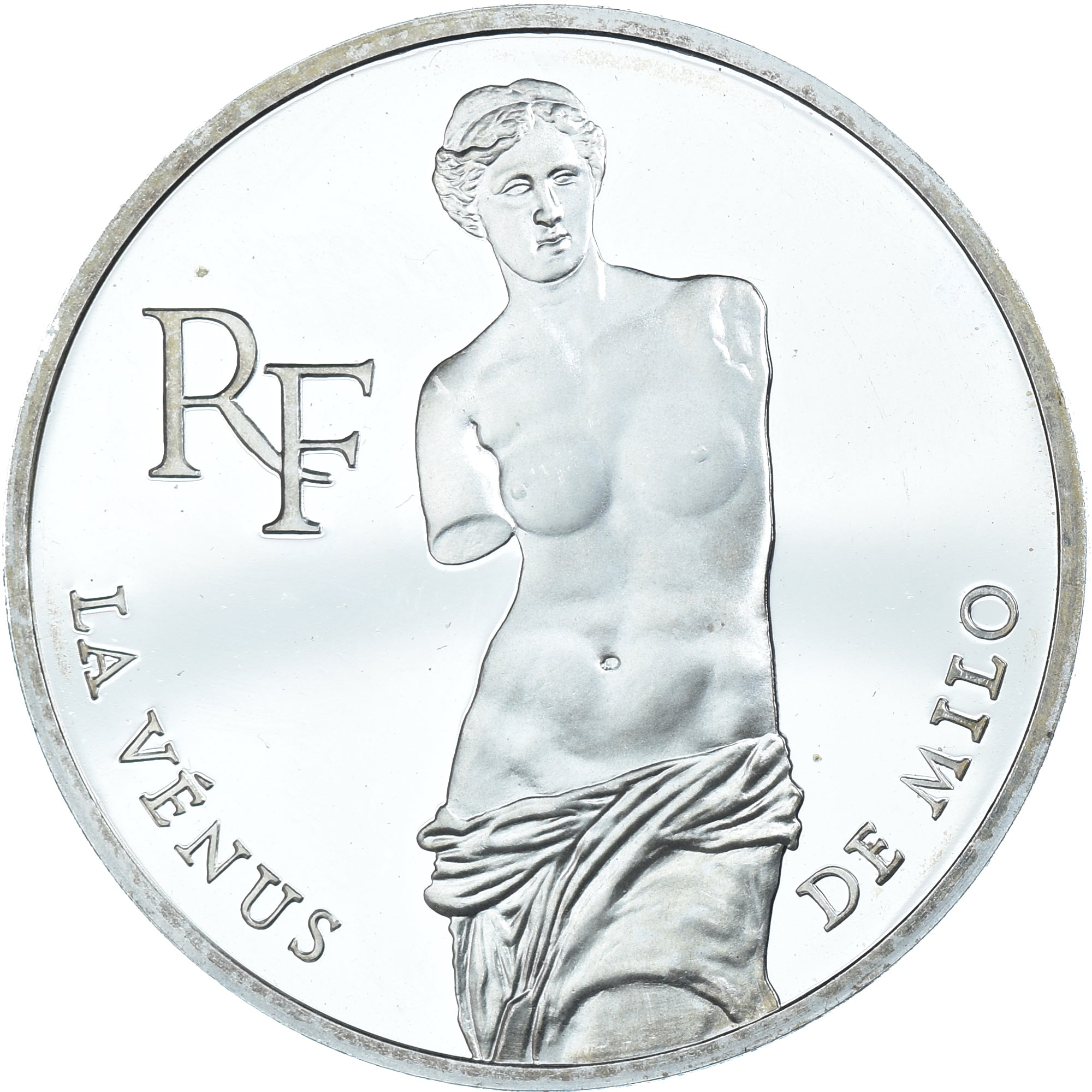 Coin, France, Vénus de Milo, 100 Francs, 1993, Paris, Proof, MS(63), Silver